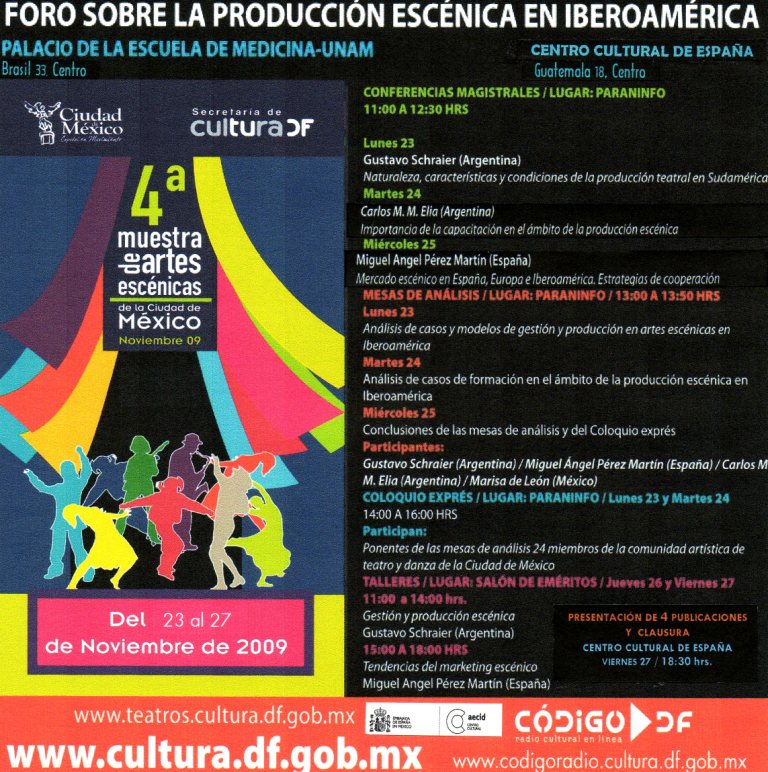 Conferencias, mesas de análisis, talleres, coloquios exprés, publicaciones