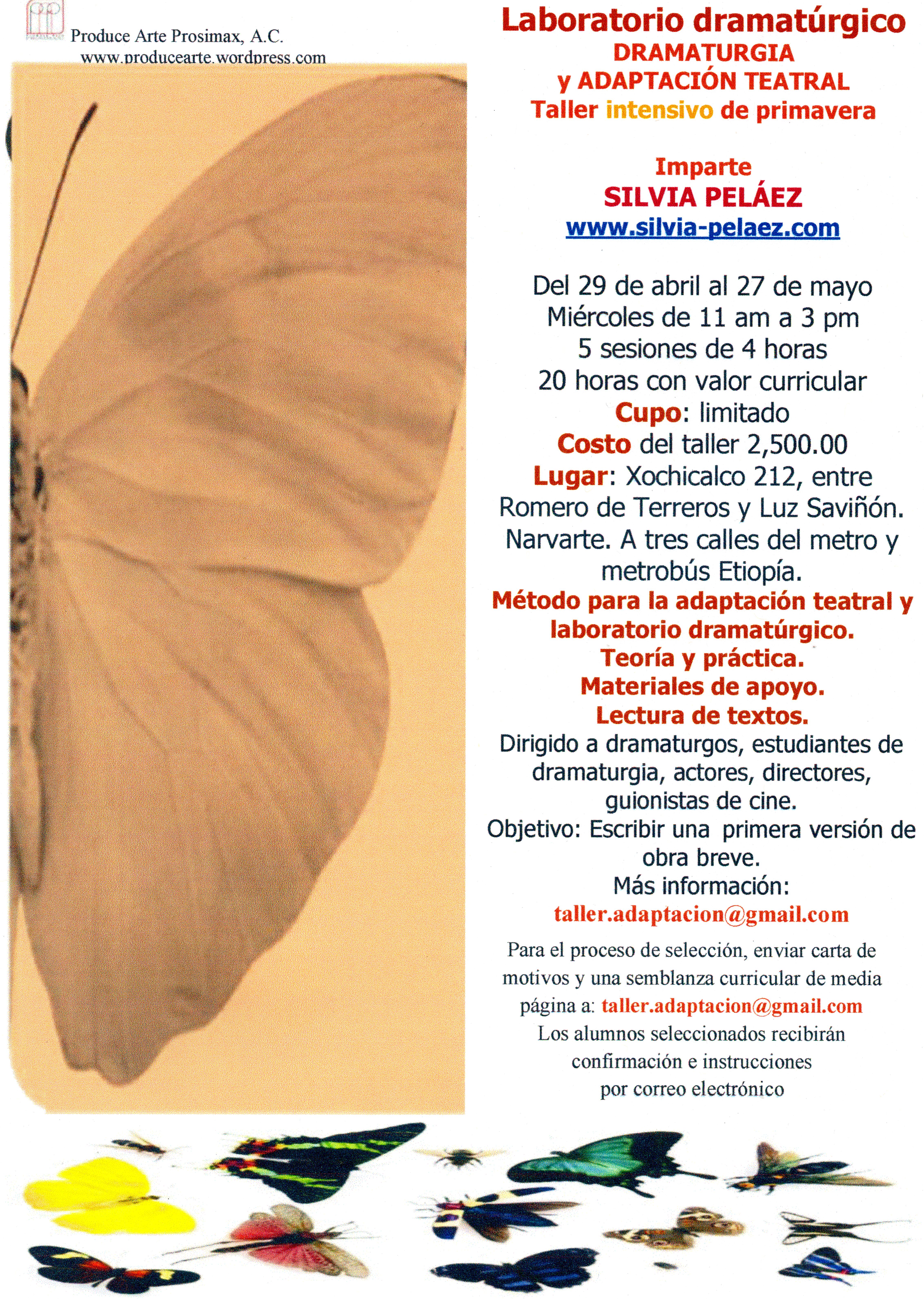 Taller de Primavera. Dramaturgia y adaptación